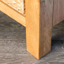 Load image into Gallery viewer, Surrey Oak Corner TV Stand with Baskets