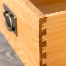 Load image into Gallery viewer, Surrey Oak Corner TV Stand with Baskets