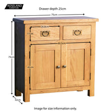 Load image into Gallery viewer, Surrey Oak Mini Sideboard