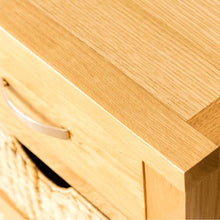 Load image into Gallery viewer, London Oak Console Table with Baskets