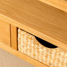 Load image into Gallery viewer, London Oak 110cm TV Stand with Baskets