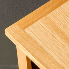 Load image into Gallery viewer, London Oak Corner TV Stand with Baskets