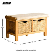 Load image into Gallery viewer, London Oak Hall Bench