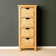 Load image into Gallery viewer, London Oak Tallboy with Baskets