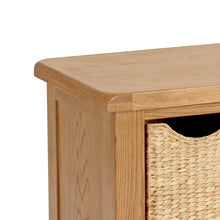 Load image into Gallery viewer, Zelah Oak 120cm TV Stand with Baskets