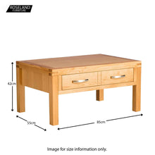 Load image into Gallery viewer, Abbey Light Oak Coffee Table