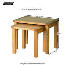 Load image into Gallery viewer, Hampshire Oak Nest of Tables