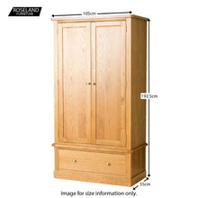 Load image into Gallery viewer, Hampshire Oak Double Wardrobe