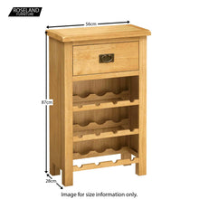 Load image into Gallery viewer, Surrey Oak Wine Cabinet