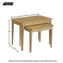 Load image into Gallery viewer, Alba Oak Nest of Tables