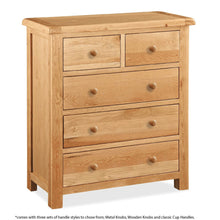 Load image into Gallery viewer, Sidmouth Oak 2 over 3 Drawer Chest