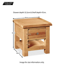 Load image into Gallery viewer, Sidmouth Lamp Table With Drawer