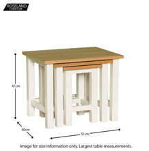 Load image into Gallery viewer, Farrow White Nest of Tables