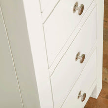 Load image into Gallery viewer, Farrow White 5 Drawer Tallboy Chest