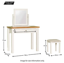 Load image into Gallery viewer, Farrow White Dressing Table Set