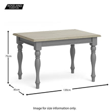 Load image into Gallery viewer, Mulsanne Grey Compact Extending Table