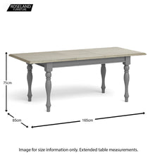 Load image into Gallery viewer, Mulsanne Grey Compact Extending Table