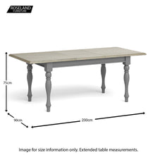 Load image into Gallery viewer, Mulsanne Grey Small Extending Table