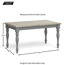 Load image into Gallery viewer, Mulsanne Grey Small Extending Table