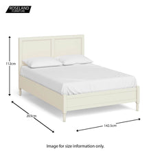 Load image into Gallery viewer, Mulsanne Cream Double Bed Frame