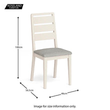 Load image into Gallery viewer, Windsor Cream Ladder Back Dining Chair