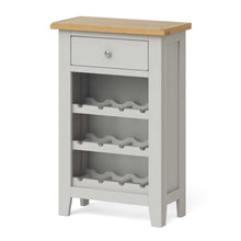 Load image into Gallery viewer, Lundy Grey Wine Rack Cabinet