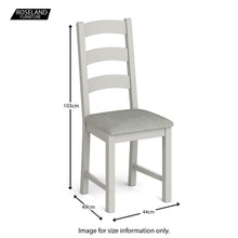 Load image into Gallery viewer, Lundy Grey Ladder Back Dining Chair