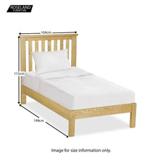 Load image into Gallery viewer, Lanner Oak 3ft Bed