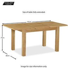 Load image into Gallery viewer, Lanner Oak Compact Extending Table