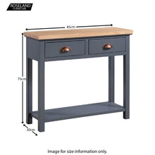 Load image into Gallery viewer, Richmond Oak Two Drawer Console Table