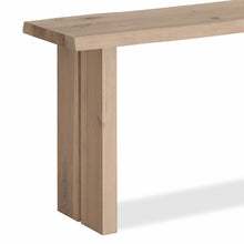 Load image into Gallery viewer, Oak Mill Console Table - Wood Base - White Oil