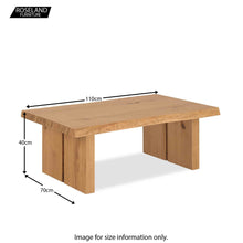 Load image into Gallery viewer, Oak Mill Coffee Table - Wood Base - Waxed Oak