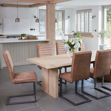 Load image into Gallery viewer, Oak Mill 180cm Dining Table - Wood Base - Waxed Oak
