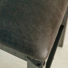 Load image into Gallery viewer, Brooklyn Cross Back Grey Bar Stool