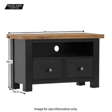 Load image into Gallery viewer, Charlestown Black 80cm TV Stand