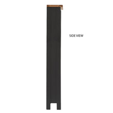 Load image into Gallery viewer, Charlestown Black Slim Bookcase with 5 Shelves