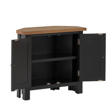 Load image into Gallery viewer, Charlestown Black Corner Cupboard