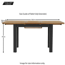 Load image into Gallery viewer, Charlestown Black Extendable Dining Table