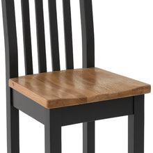 Load image into Gallery viewer, Charlestown Black Slatted Back Dining Chair