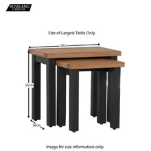 Load image into Gallery viewer, Charlestown Black Nest of 2 Tables