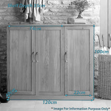 Load image into Gallery viewer, Mobel Oak Extra Large Shoe Cupboard