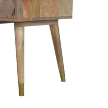 Load image into Gallery viewer, Artisan 1 Drawer Bedside with Gold Brass Insert