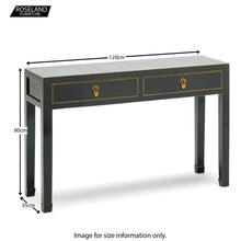 Load image into Gallery viewer, The Nine Schools Oriental Black Large Console Table