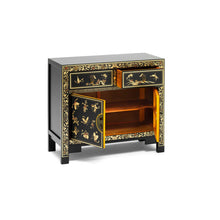 Load image into Gallery viewer, The Nine Schools Oriental Decorated Black Sideboard