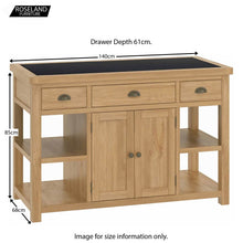 Load image into Gallery viewer, Roseland Oak Kitchen Island