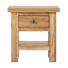 Load image into Gallery viewer, Charlestown Oak Side Table with Drawer