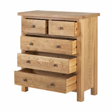 Load image into Gallery viewer, Charlestown Oak 2 Over 3 Chest of Drawers