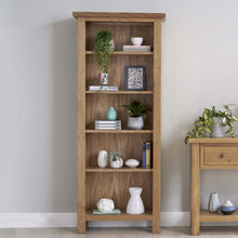 Load image into Gallery viewer, Charlestown Oak Bookcase with 5 Shelves