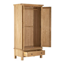 Load image into Gallery viewer, Charlestown Oak Double Wardrobe