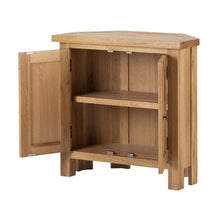 Load image into Gallery viewer, Charlestown Oak Corner Cupboard